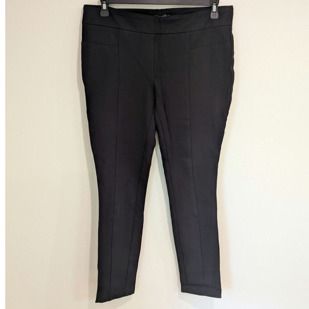 Hilary Radler Black Stretchy Skinny Work Pants (L) Officewear Minimalist Preppy
